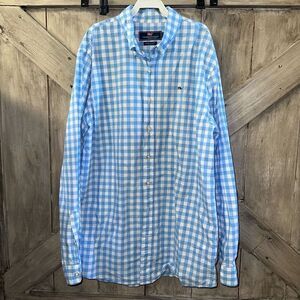 Vineyard Vines Blue White Check Button Down